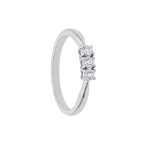 Anello Babila Milano Donna Trilogy in Oro bianco Diamante 0.15 Ct BBB02015B - BBB02015B